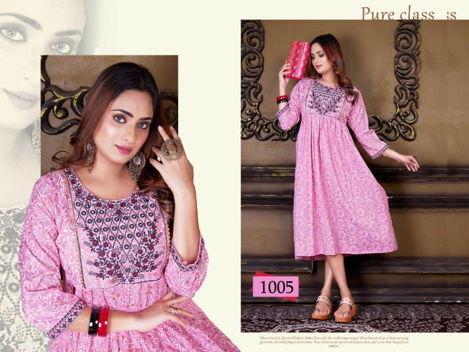 Trendy Taahira 2 Fancy Wear Wholesale Anarkali Kurti Collection